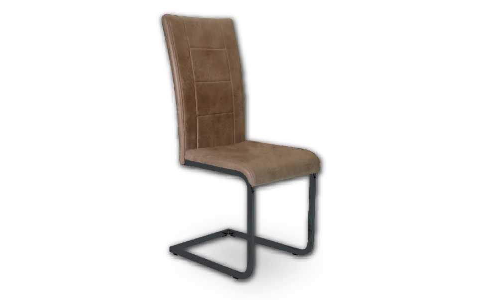 Stolica JOANA EKO KOŽA YY04 SVIJETLO BRAON, NOGE ANTRAZIT