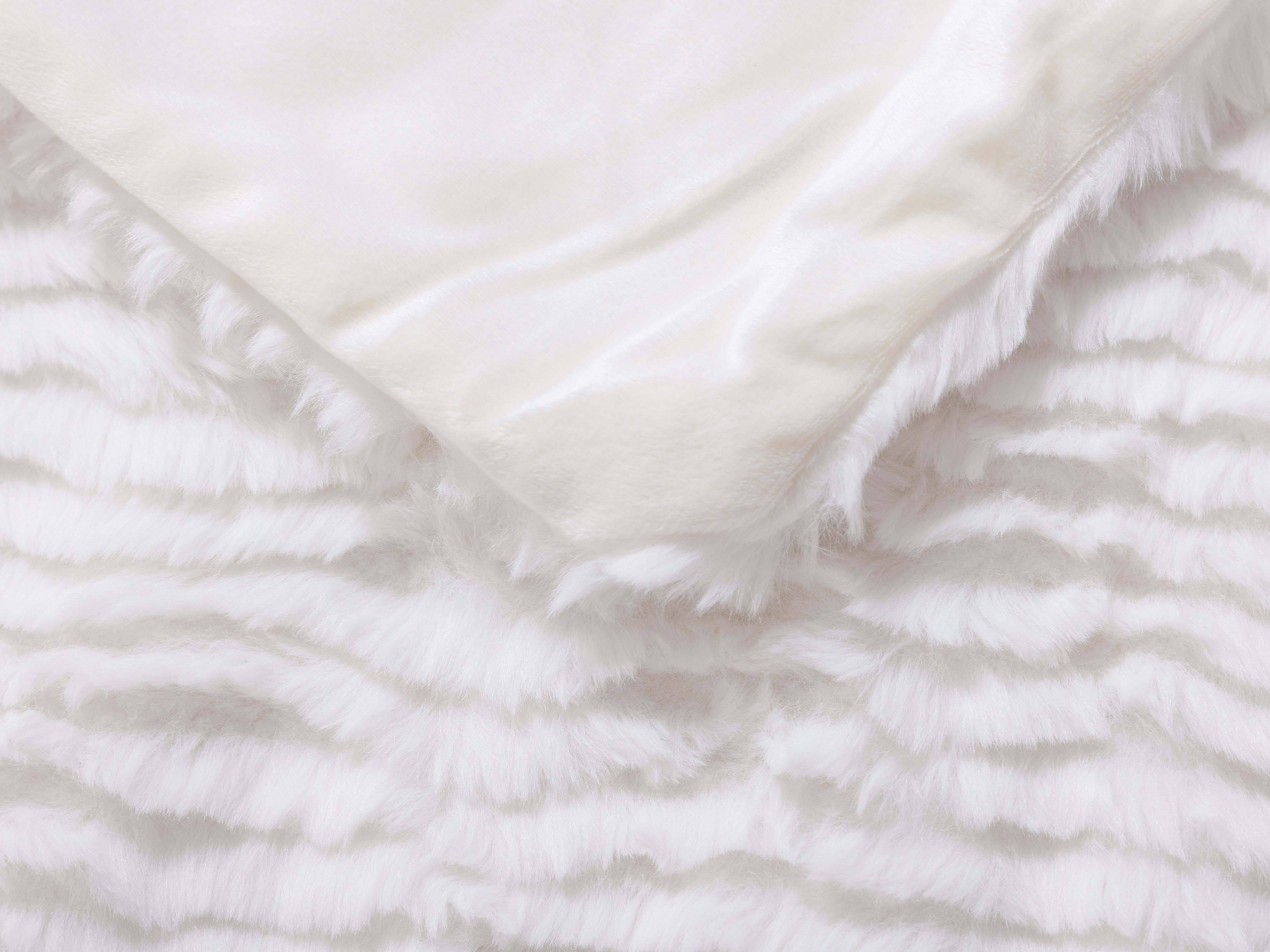 Ćebe Wave Stripe za franc. krevet 220x240cm 380/180g/m2 bijelo