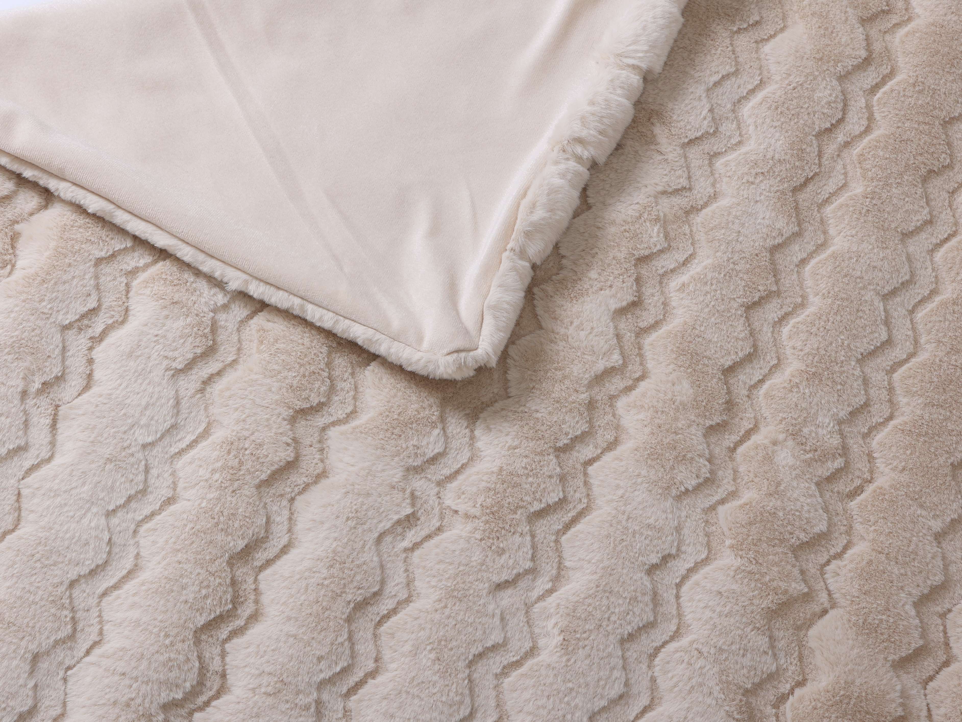 Ćebe Soft &amp; Warm za franc. krevet 220x240cm 800/180g/m2 bež