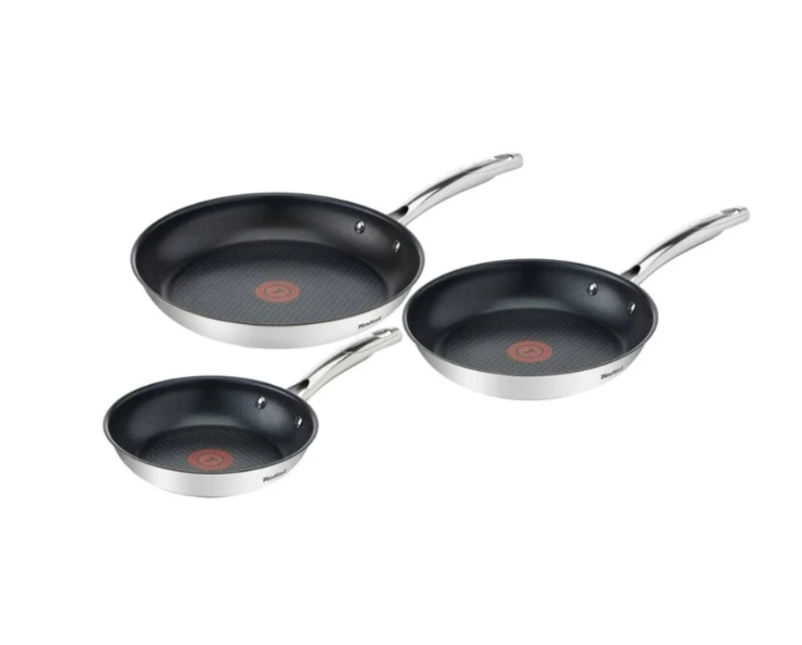 Set tiganja Duetto+ fi 20/24/28 3/1 inoks/crni Tefal